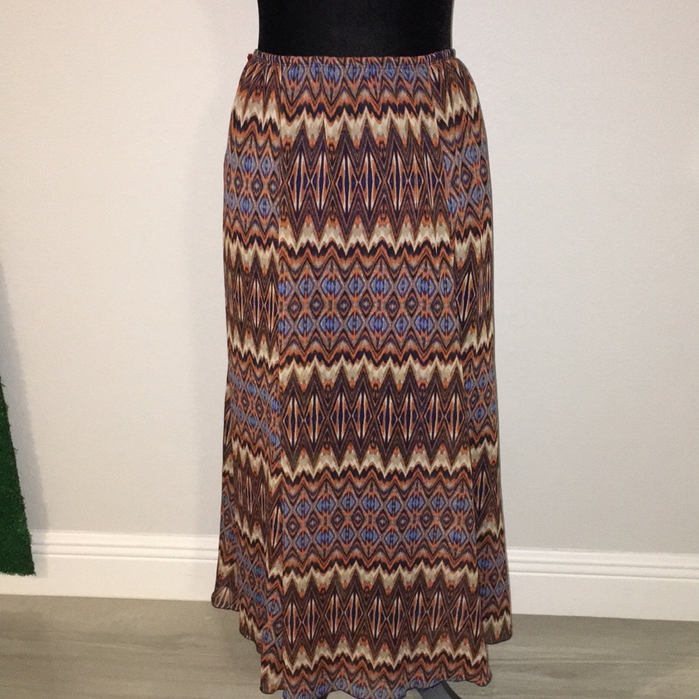 Ruby Rd Ethnic Print Maxi Skirt - Picture 4 of 6